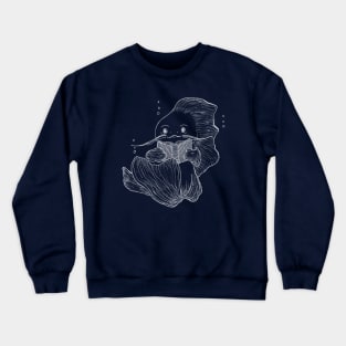 Reading Fish (Chalkboard Style) Crewneck Sweatshirt